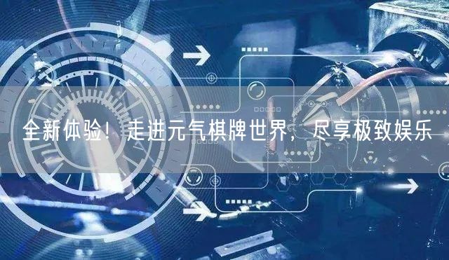 全新体验！走进元气棋牌世界，尽享极致娱乐